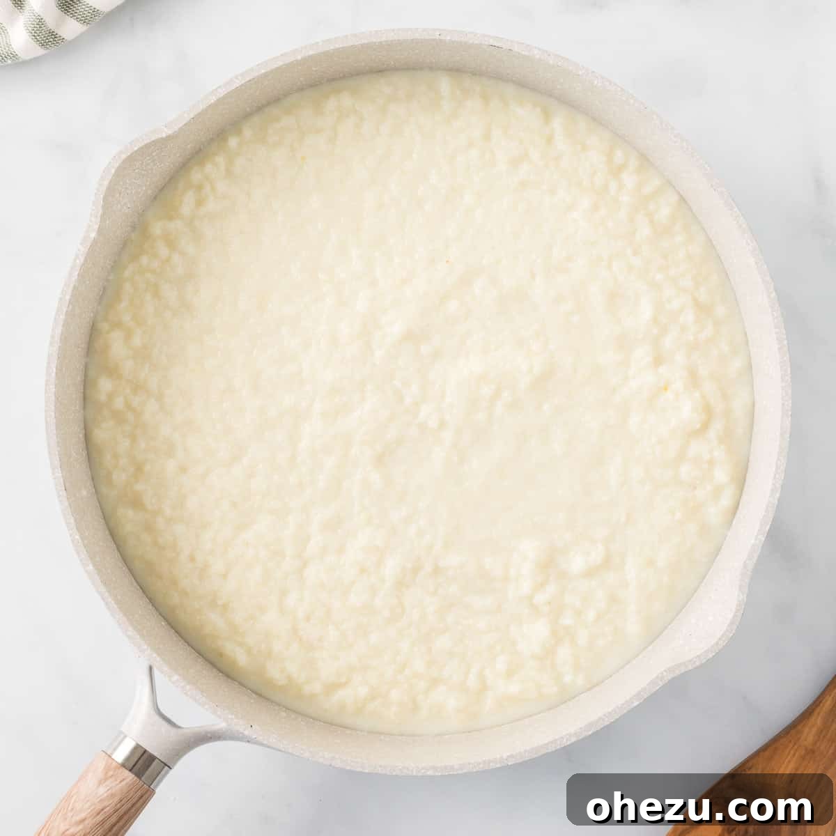 cauliflower sauce in a skillet