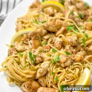 Better Than Olive Garden Chicken Scampi recipe card image