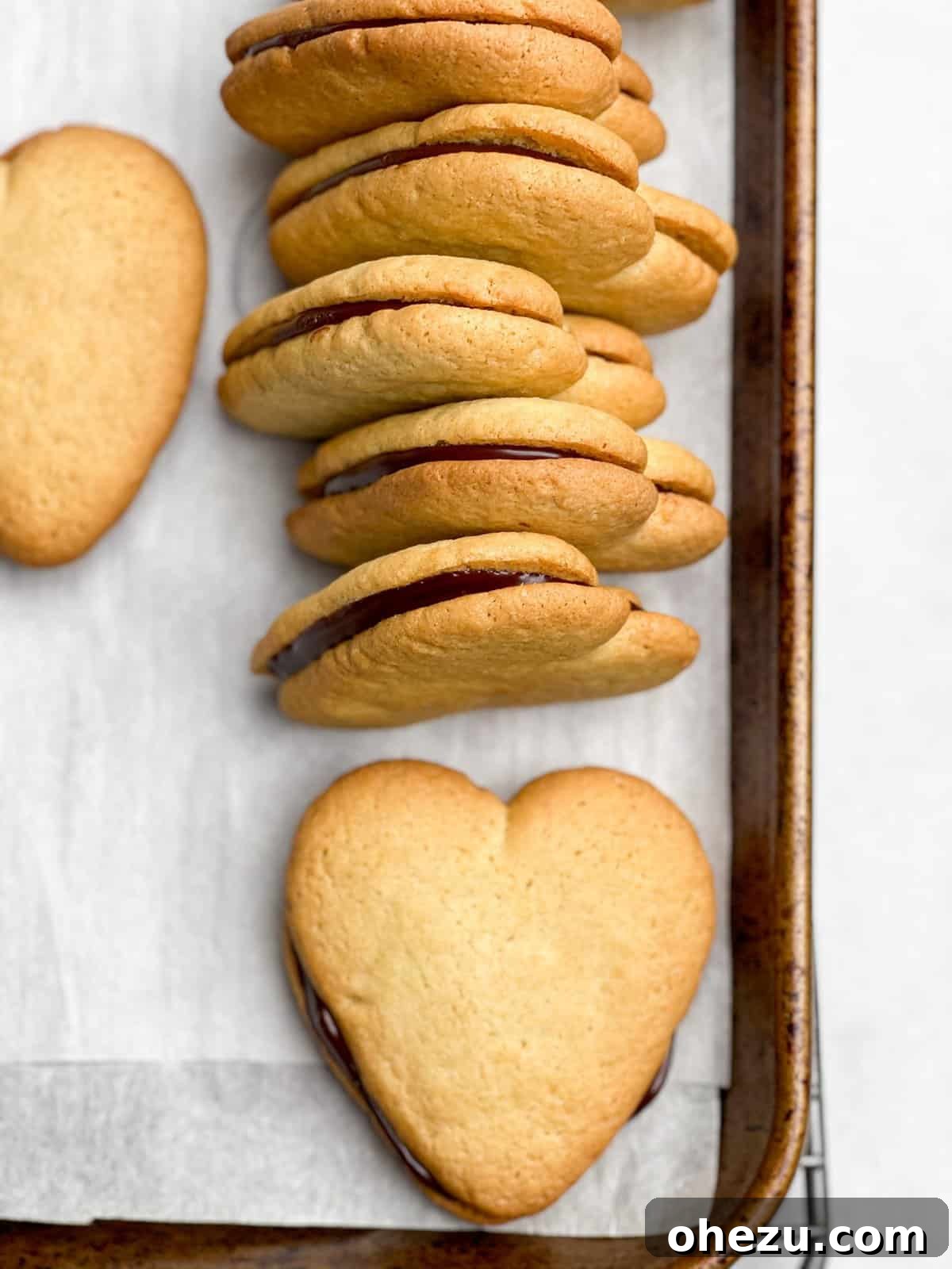 Finished Double Dark Homemade Milano Cookies