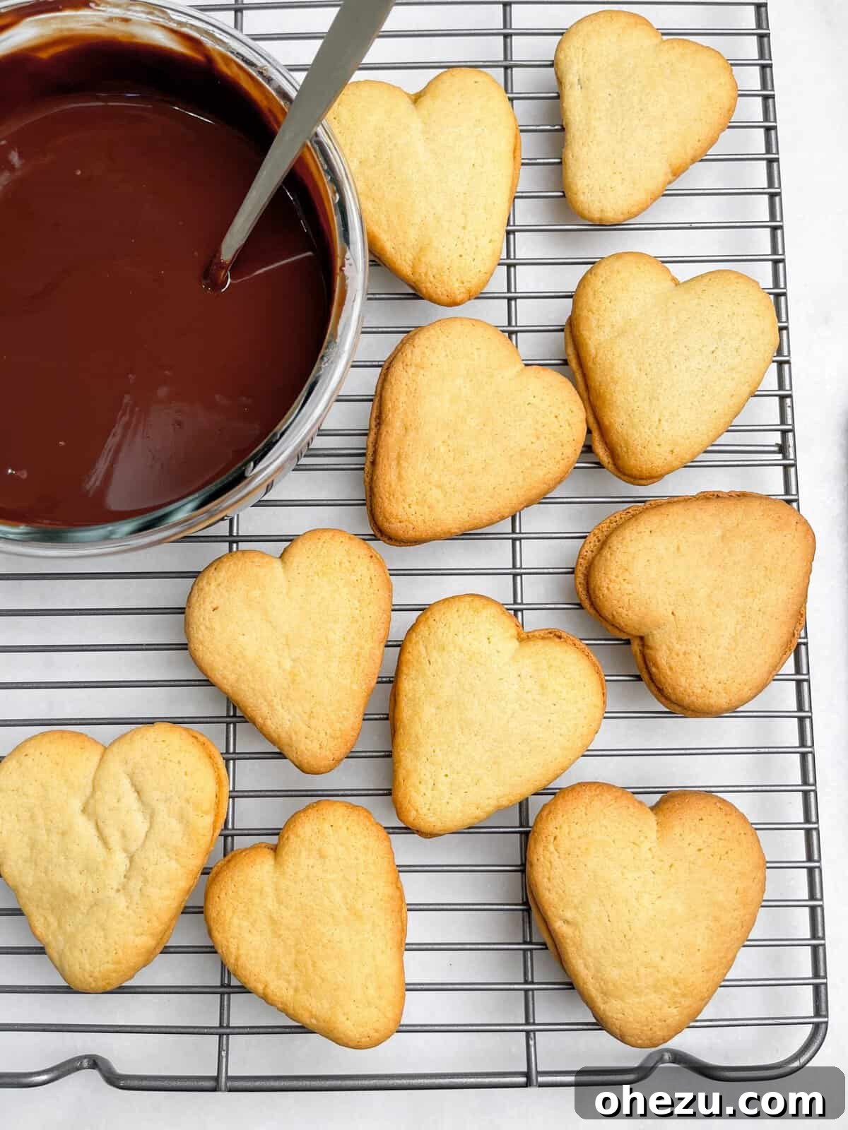Double Dark Homemade Milano Cookies Stacked