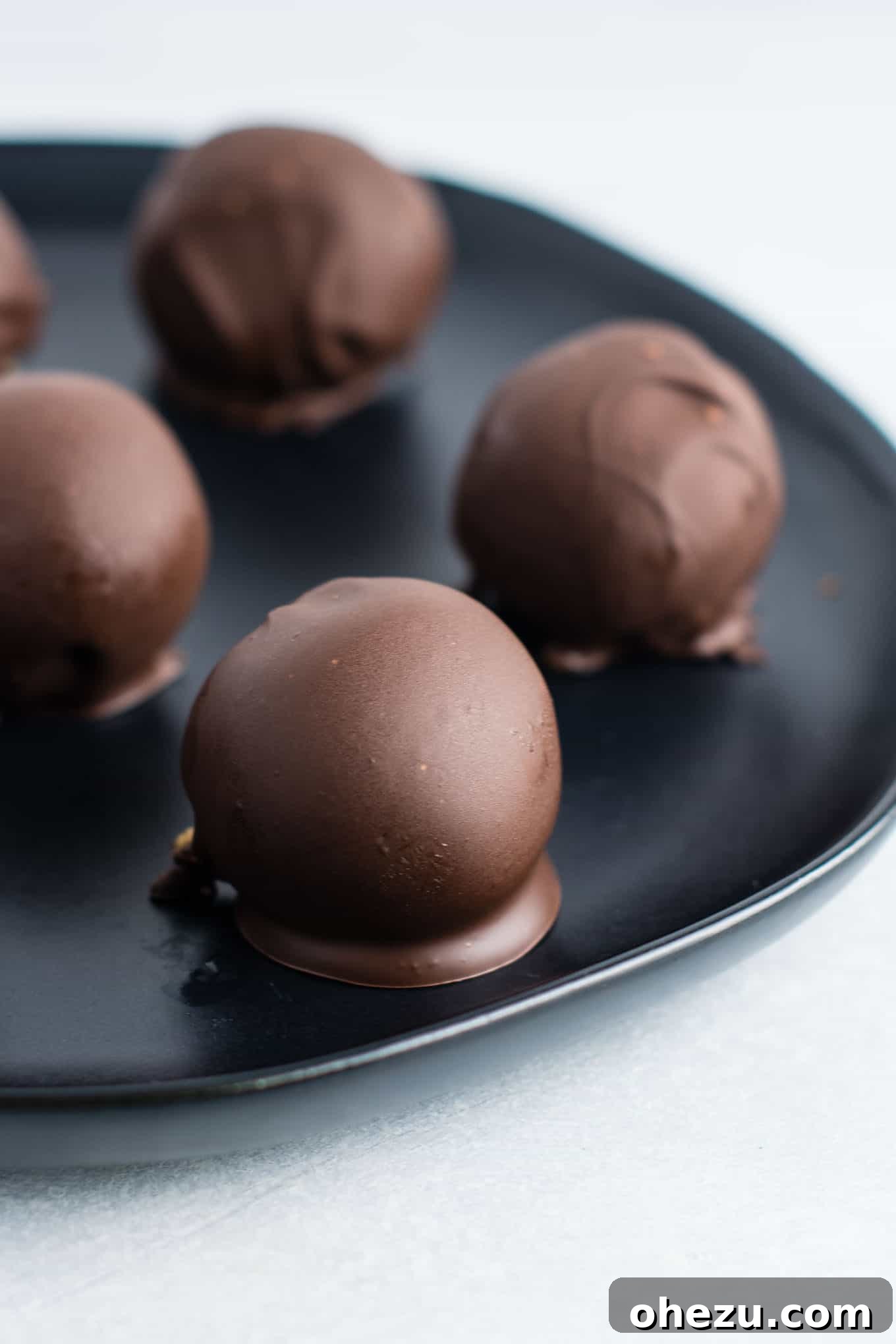 Guilt-Free No Bake Peanut Butter Bites 3 Healthy No Bake Peanut Butter Truffles recipe made with all vegan and gluten free ingredients. A healthier alternative without sacrificing flavor! NO ONE will guess this is a healthy recipe! #vegan #glutenfree #peanutbutter #nobake #dessert