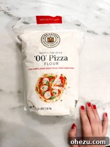 Naples' Authentic Pizza Masterpiece 6 A bag of 'Double Zero 00' flour, essential for Neapolitan pizza dough