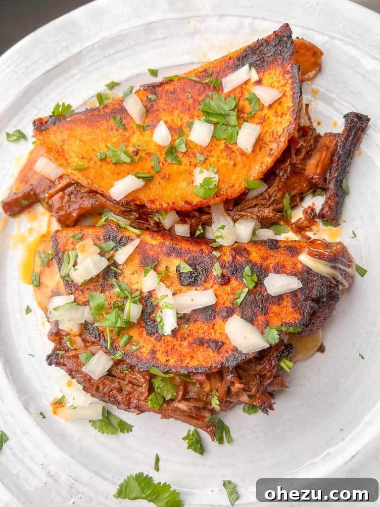 Birria Tacos Recipe Instant Pot Slow Cooker Dutch Oven Options 5 Birria Tacos assembly in an Instant Pot