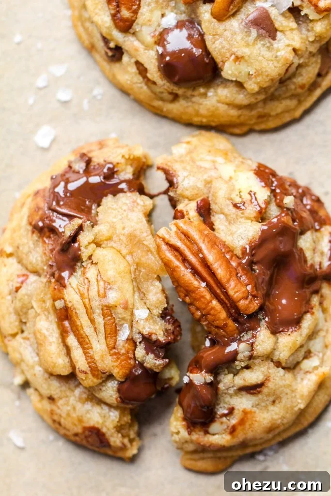 Liqueur Spiked Brown Butter Pecan Cookies 2 Brown butter pecan cookies, golden brown and perfectly chewy