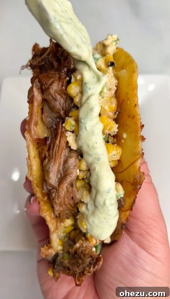 The Ultimate Brisket Tacos with Street Corn and Zesty Jalapeño Lime Ranch 2 Brisket Tacos Recipe with Street Corn