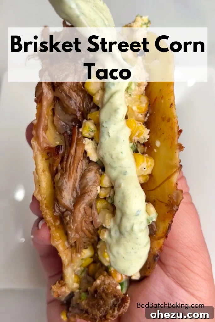 The Ultimate Brisket Tacos with Street Corn and Zesty Jalapeño Lime Ranch 5 Brisket Tacos Recipe with Street Corn