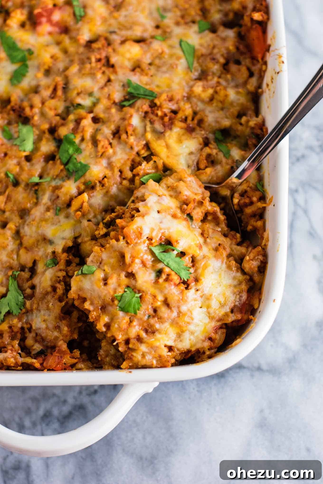 Hearty Tofu Mexican Rice Bake 2 Flavorful Tofu Mexican Rice Casserole with vibrant bell peppers and savory mushrooms, topped with melty cheese. Scrambled tofu provides a fantastic protein boost, making this a satisfying vegetarian dinner. Serve with crisp tortilla chips and a dollop of sour cream or Greek yogurt.
