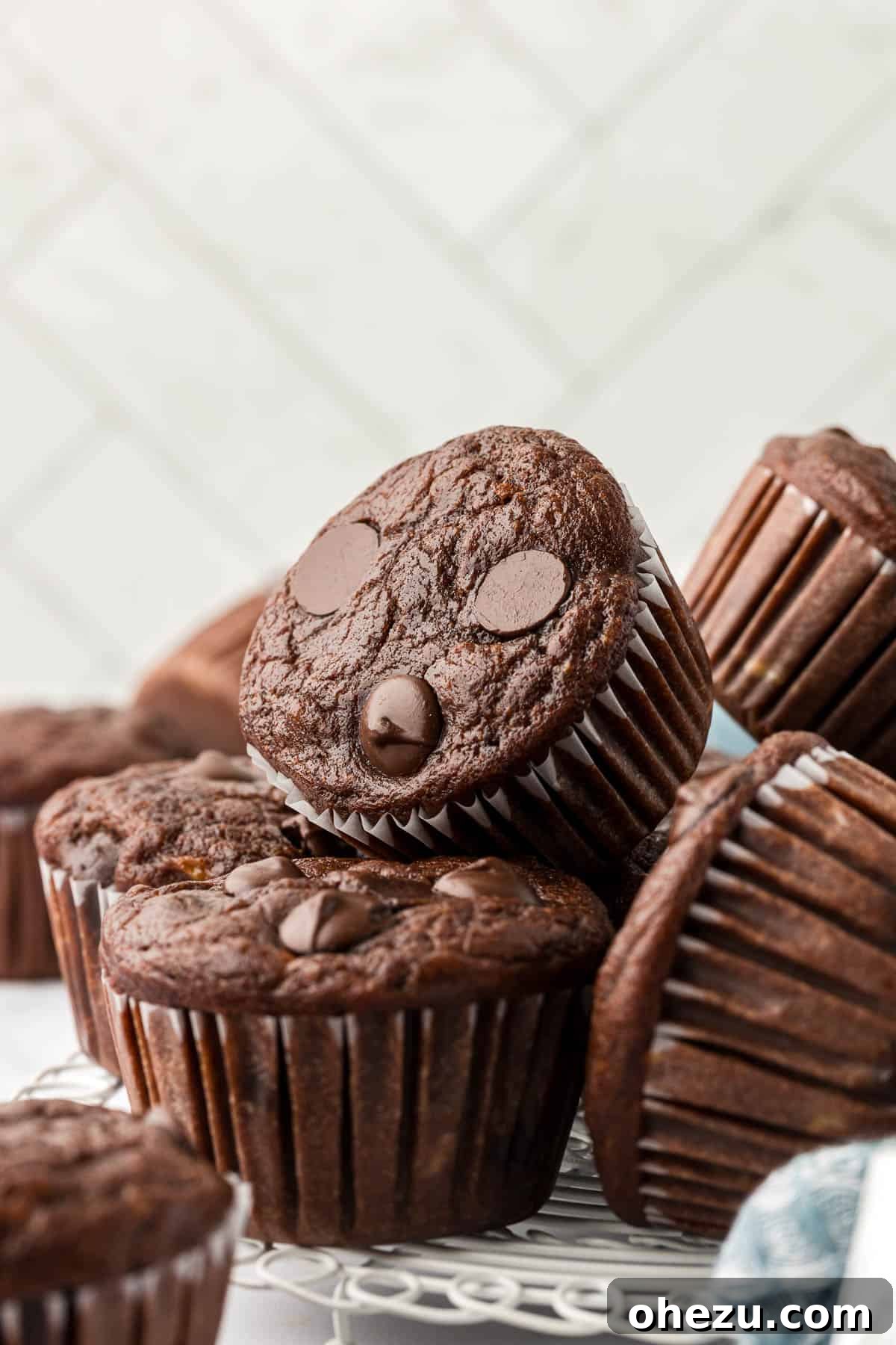 healthy chocolate muffins