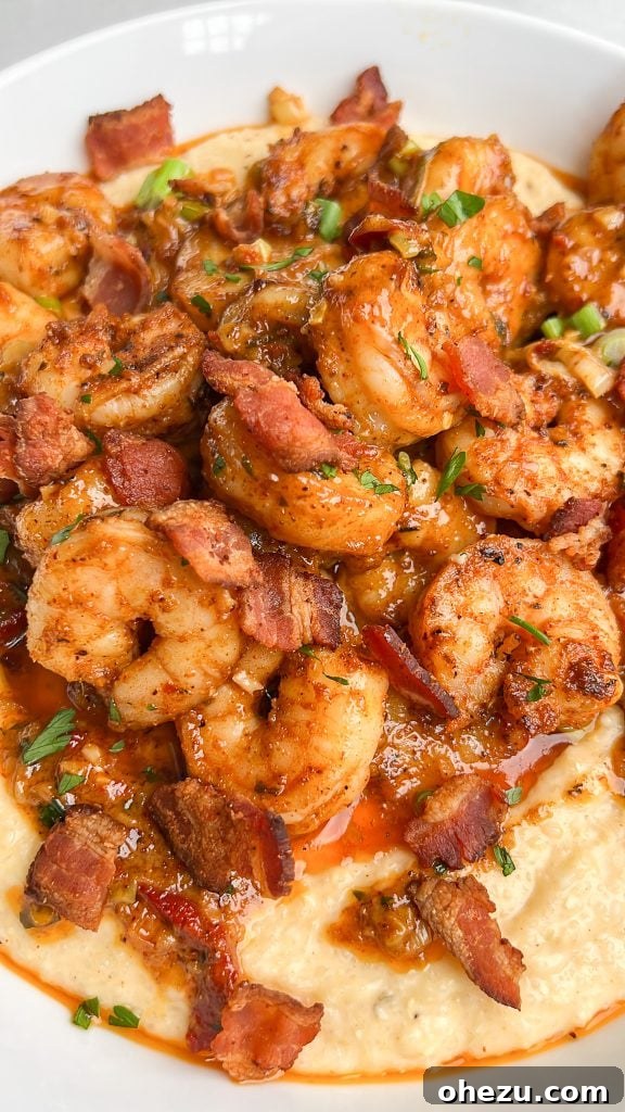 Down-Home Southern Shrimp and Grits 5 Bowl of perfectly smooth and creamy Southern Grits