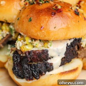 Elote Brisket Sliders