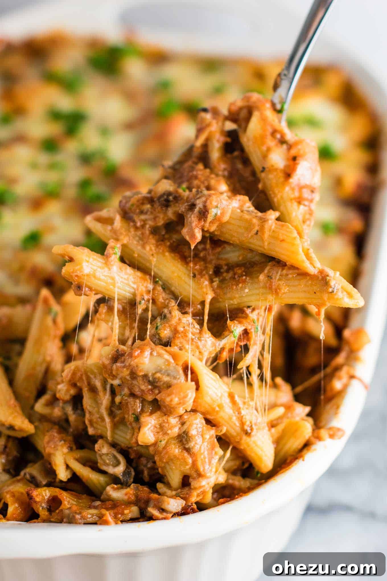 Velvet Ziti Bake Meatless Luxury 13 meaty vegetarian pasta