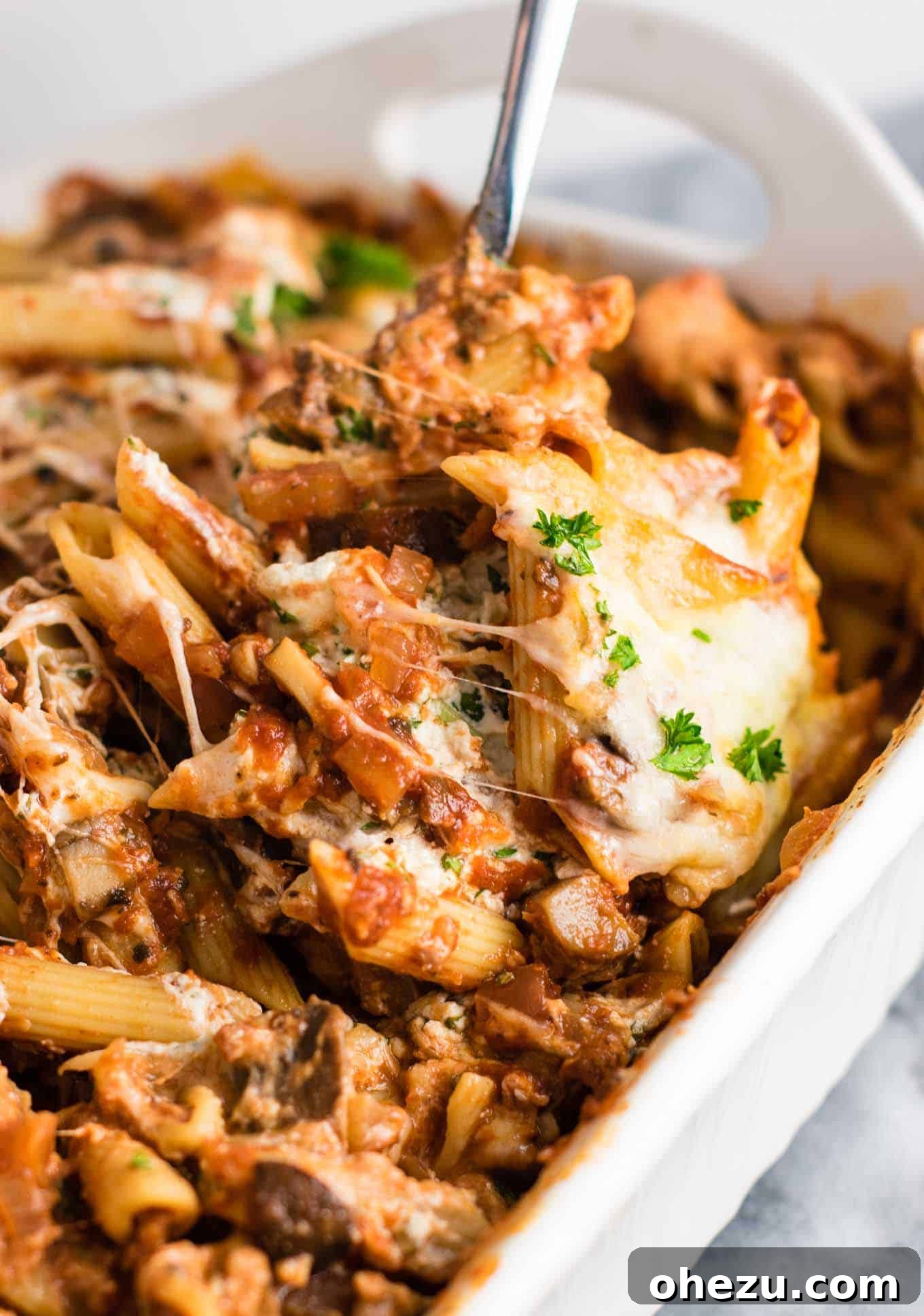 Velvet Ziti Bake Meatless Luxury 16 pasta dinner