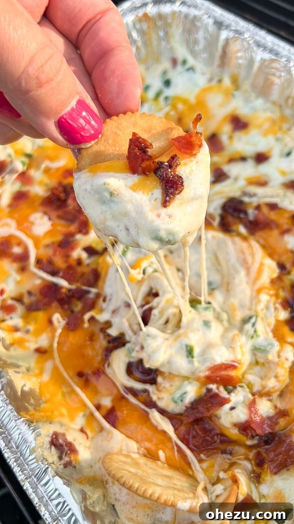 Smoky Jalapeno Fiesta Dip 2 Smoked Jalapeno Popper Dip - Creamy, Cheesy, and Smoky Appetizer