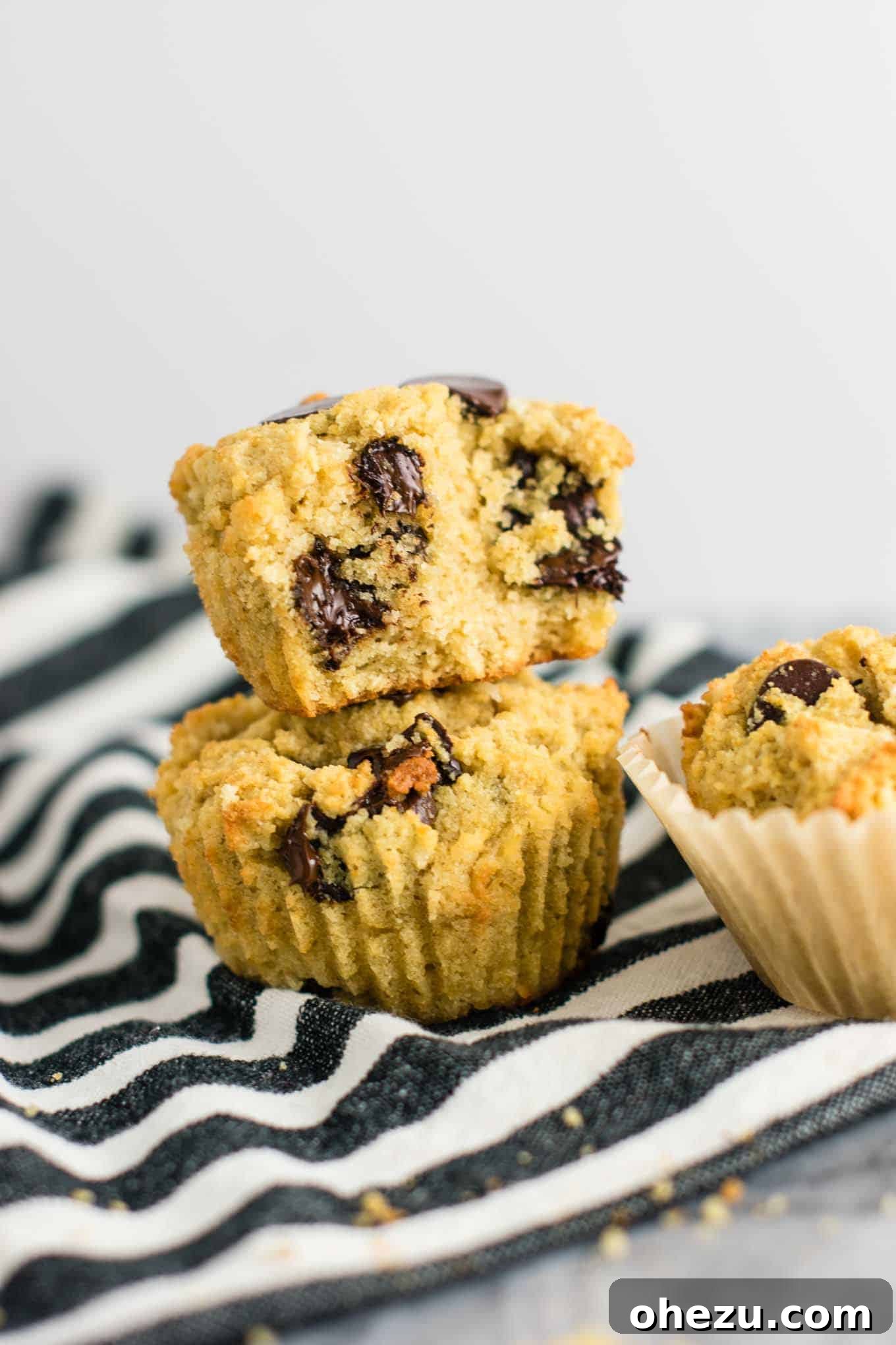 Irresistible Gluten-Free Chocolate Chip Muffins 2 Light and fluffy gluten-free chocolate chip muffins, dairy-free and naturally sweetened with oat and coconut flour.