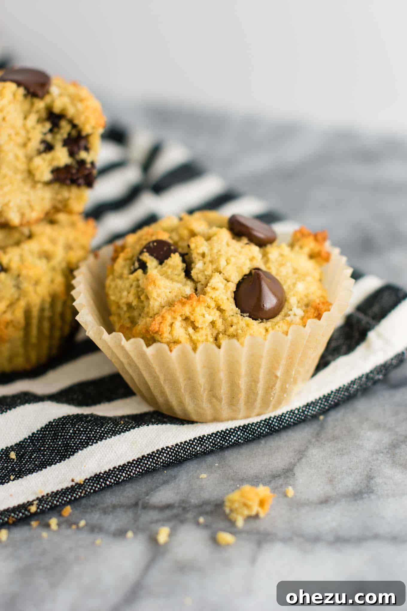 Irresistible Gluten-Free Chocolate Chip Muffins 3 Dairy-free chocolate chip muffin recipe, soft and perfect for a healthy breakfast.