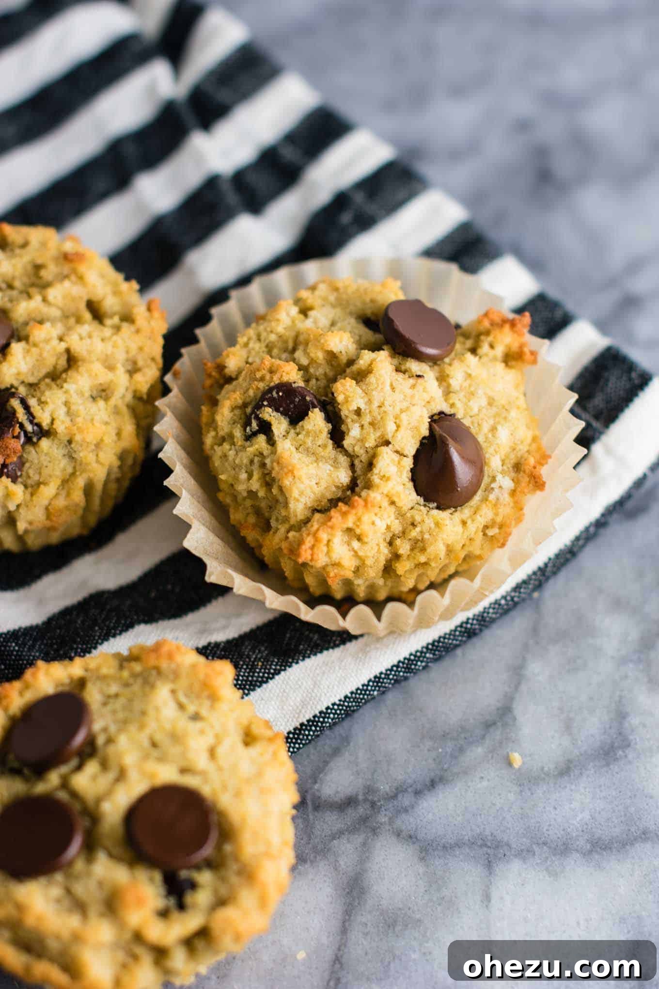 Irresistible Gluten-Free Chocolate Chip Muffins 4 Delicious gluten and dairy-free muffins baked to perfection.