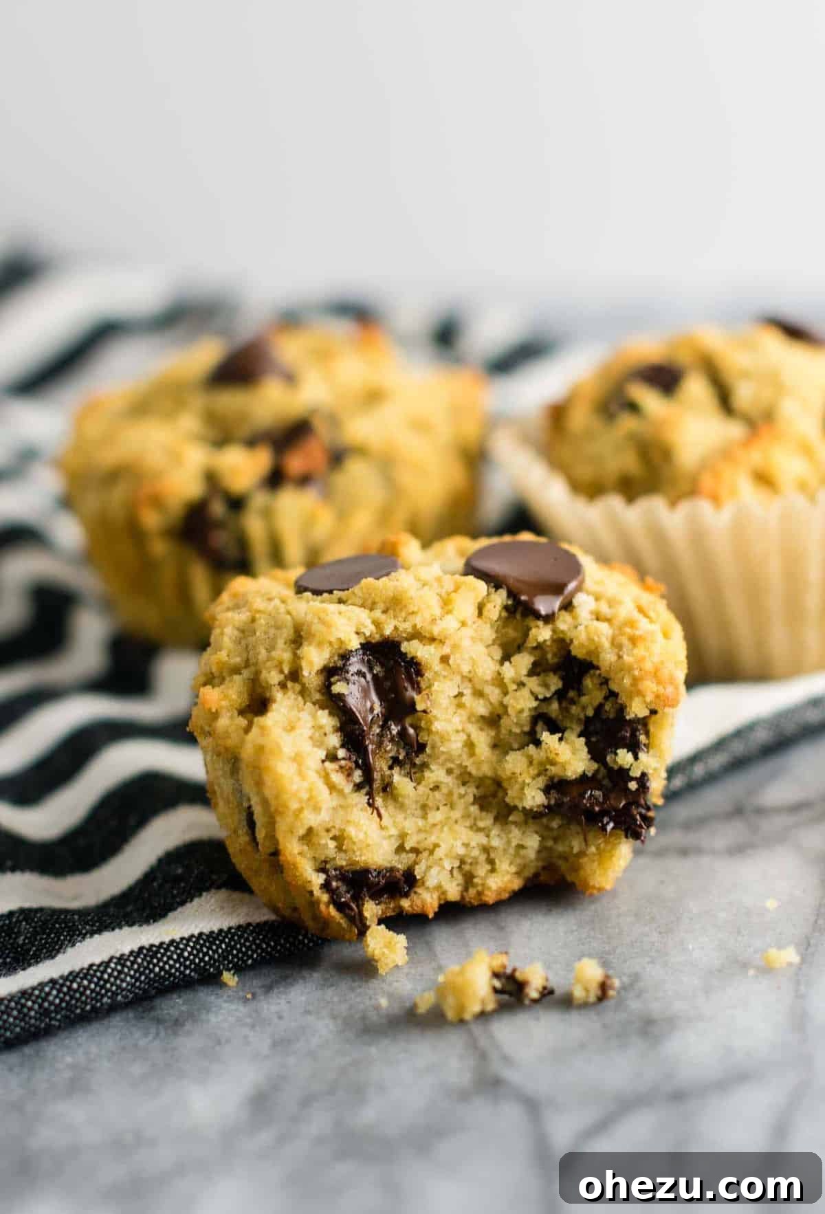 Irresistible Gluten-Free Chocolate Chip Muffins 6 Wholesome gluten-free dairy-free chocolate chip muffins, naturally sweetened for breakfast or snack.