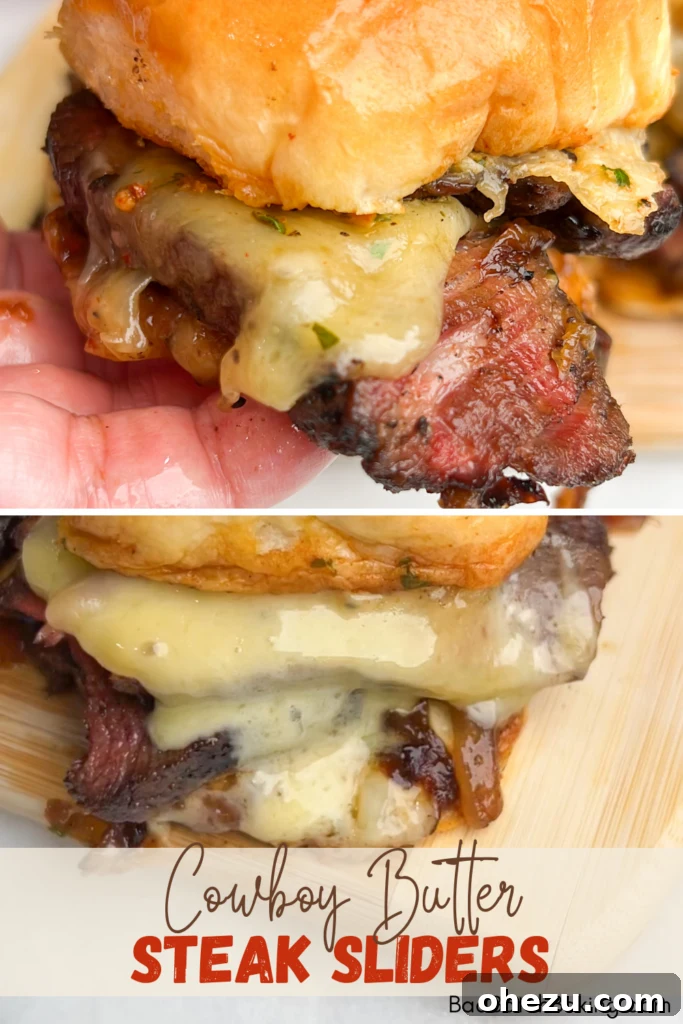 steak sliders - full spread