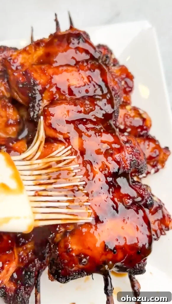 Sweet and Sticky Bourbon Chicken Skewers 4 Ingredients for Bourbon Chicken