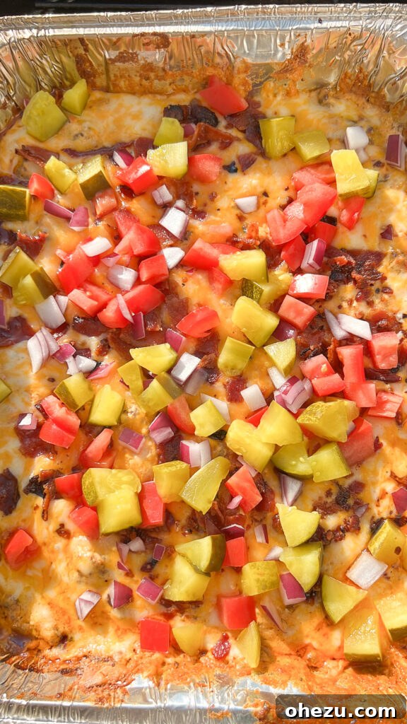 Ultimate Bacon Cheeseburger Dip 5 Cheeseburger dip