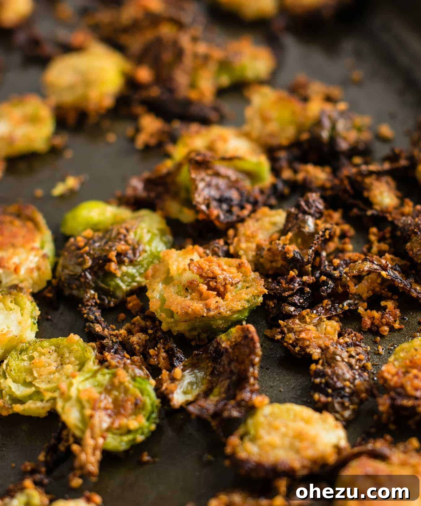 Savory Sprout Crisps 12 plate of crispy parmesan brussel sprout chips