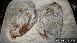 Breading chicken