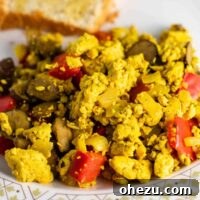how to make tofu scramble #vegan #breakfast #tofu