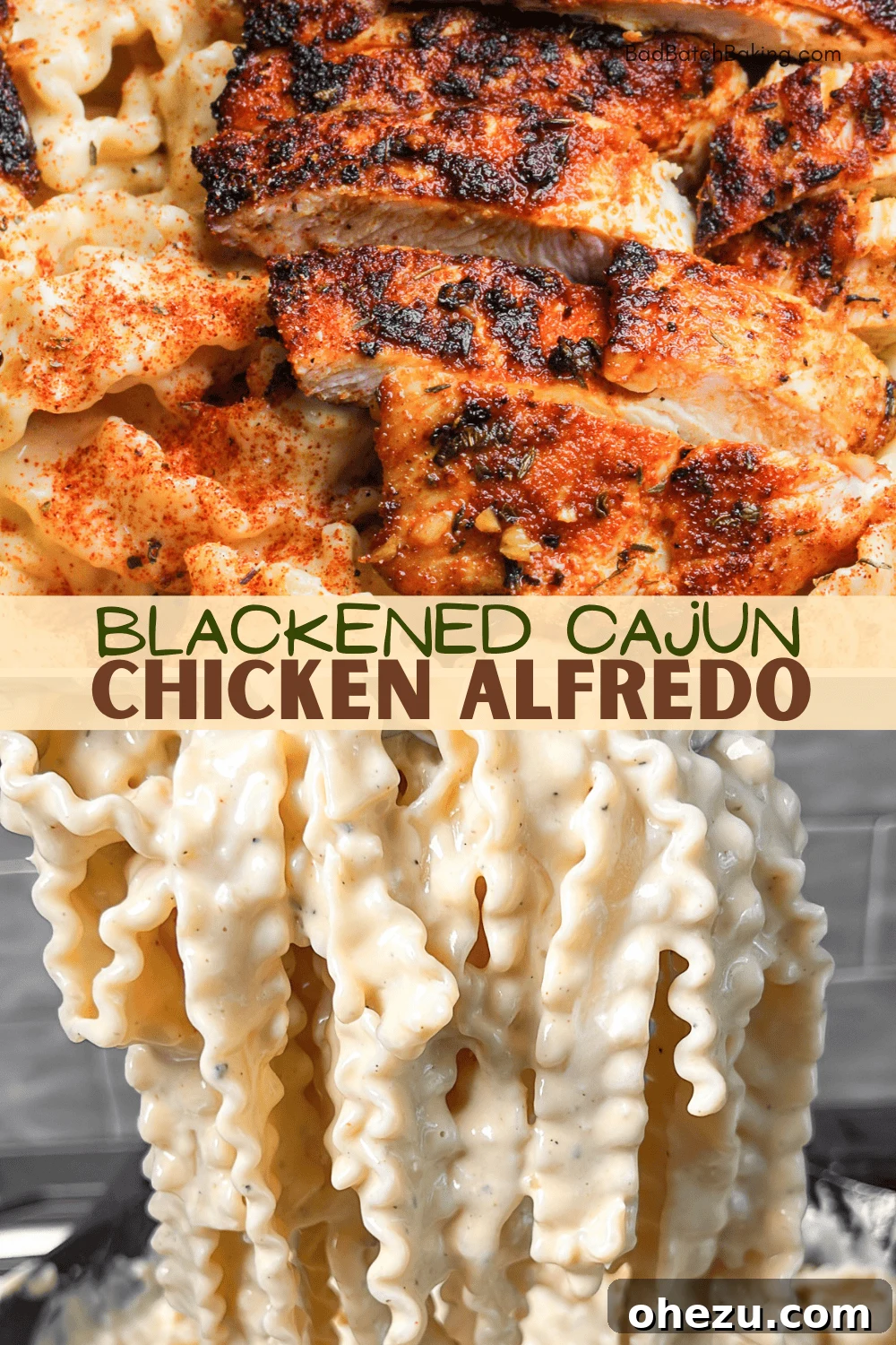 blackened cajun chicken alfredo