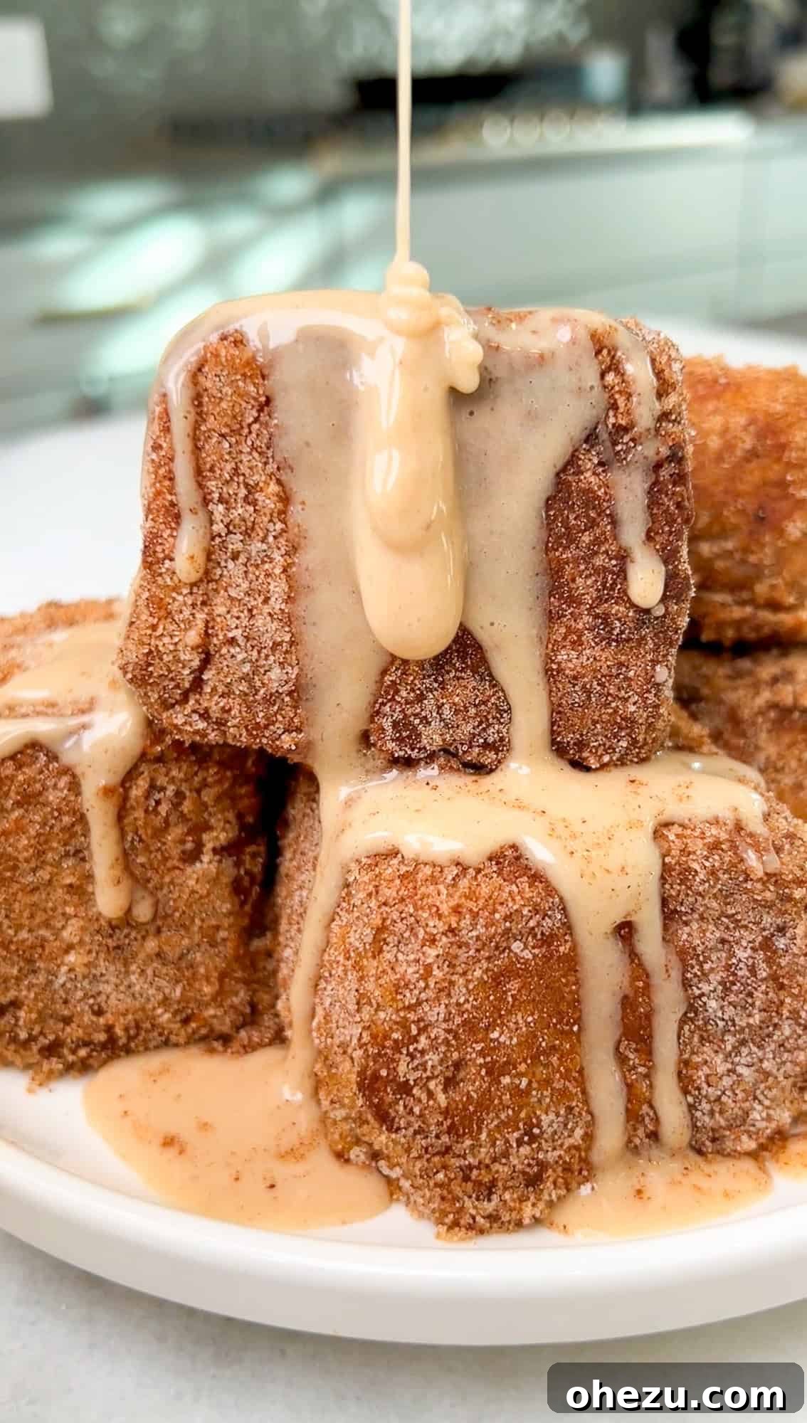 Sweet Peach French Toast Poppers 2 Peach cobbler french toast