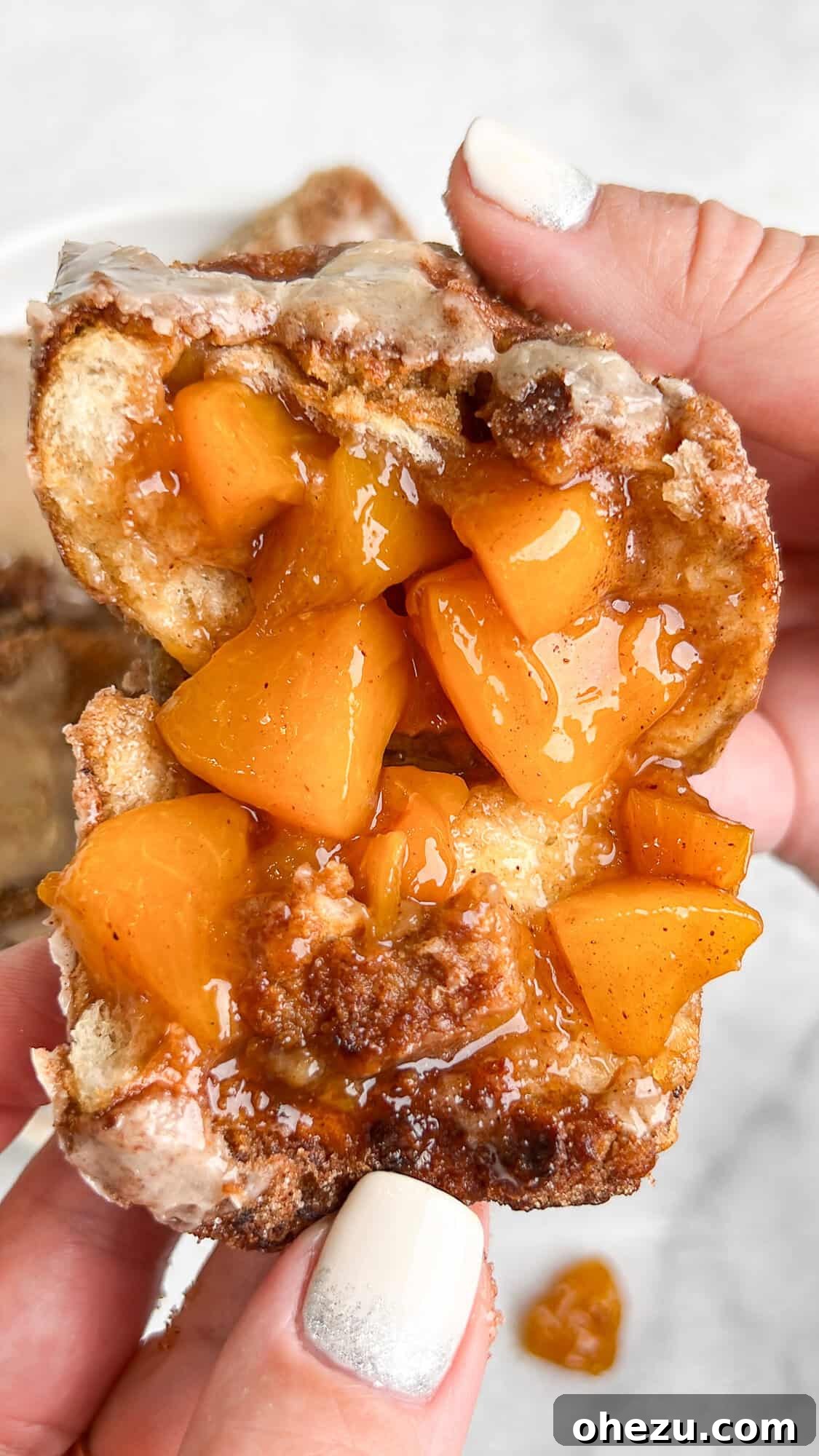Sweet Peach French Toast Poppers 3 Peach cobbler french toast