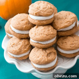 Pumpkin Spice Whoopie Pies with Bourbon Cream, featured image for the recipe