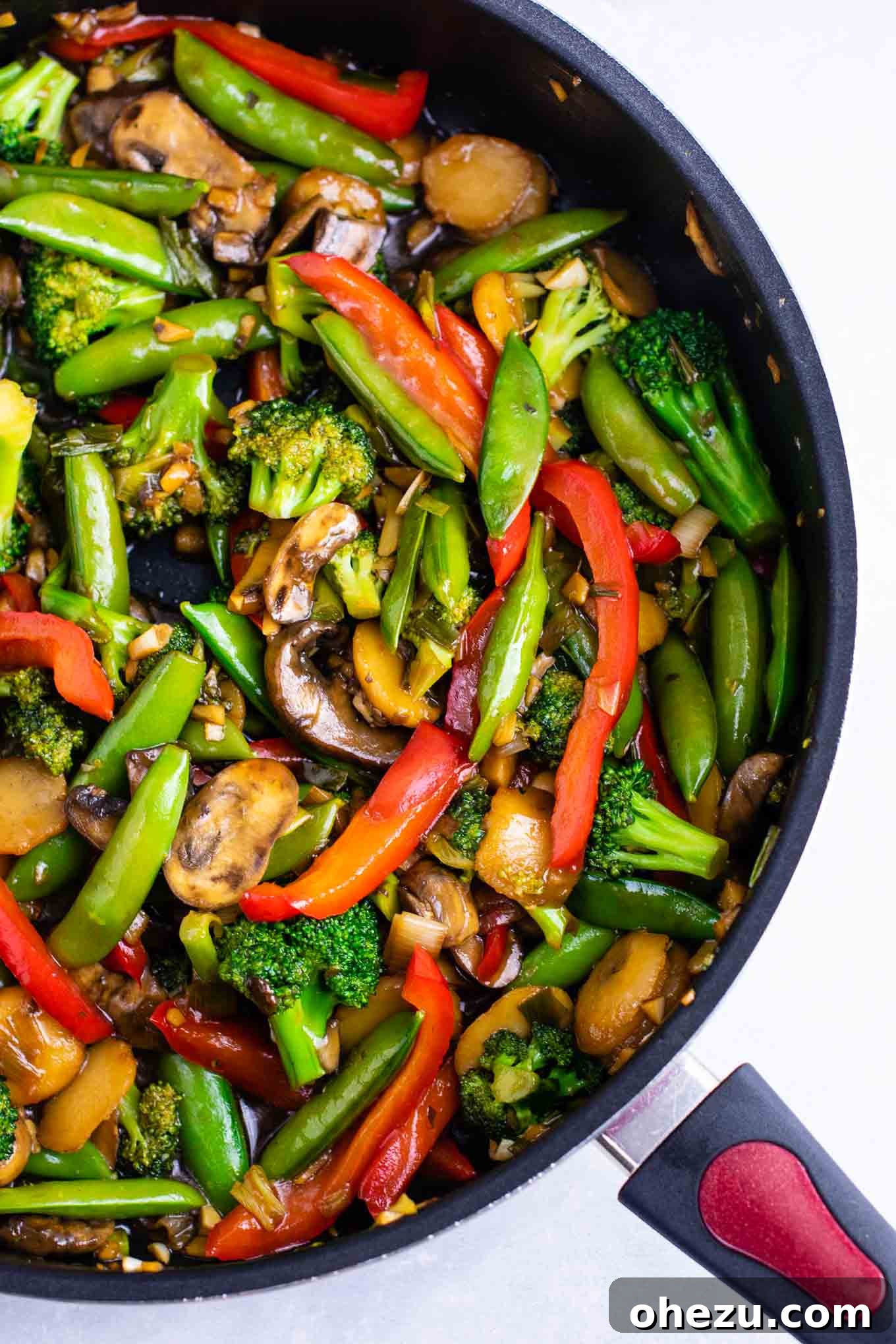 Stir fry vegetables recipe – with homemade stir fry sauce. 