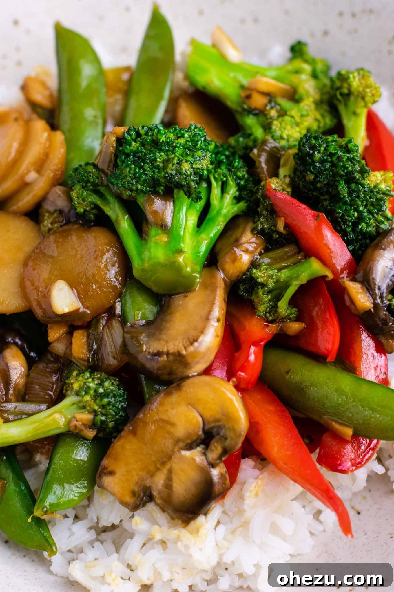 Veggies in a stir fry