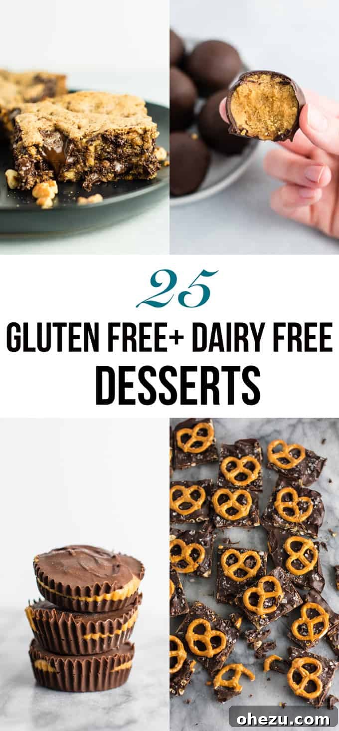 25 Delicious Gluten Free Dairy Free Desserts 27 A vibrant collage showcasing 25 gluten-free dairy-free desserts - so many good ones in here! #glutenfree #dairyfree #desserts #dessertrecipe #healthydessert #healthy #glutenfreedessert #dairyfreedessert