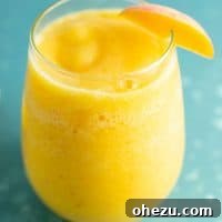 Delicious Peach Moscato Slushie