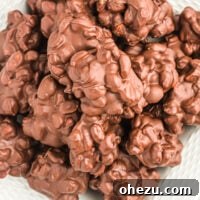 Sweet and salty peanut clusters made in a crock pot.