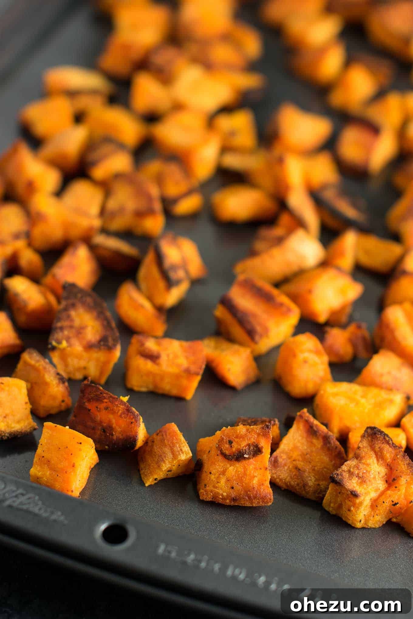 Flavorful Vegan Dinner Creations 28 Easy roasted sweet potatoes made with just 5 ingredients and ready in under 30 minutes, versatile enough for any meal of the day. #sweetpotatoes #roastedveg #veganbreakfast #healthysidedish