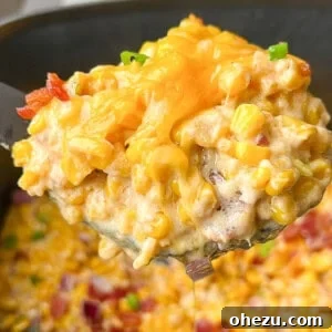 Cheesy Loaded Slow Cooker Creamed Corn