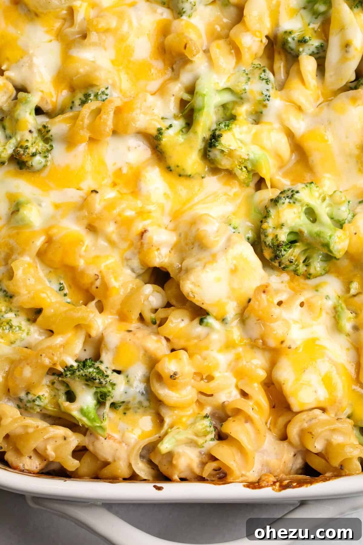 Broccoli chicken pasta bake ingredients