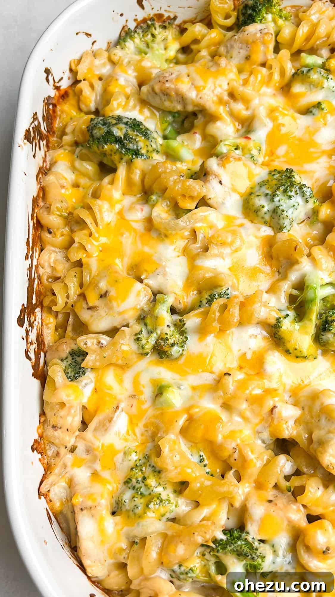 Broccoli chicken pasta bake process image