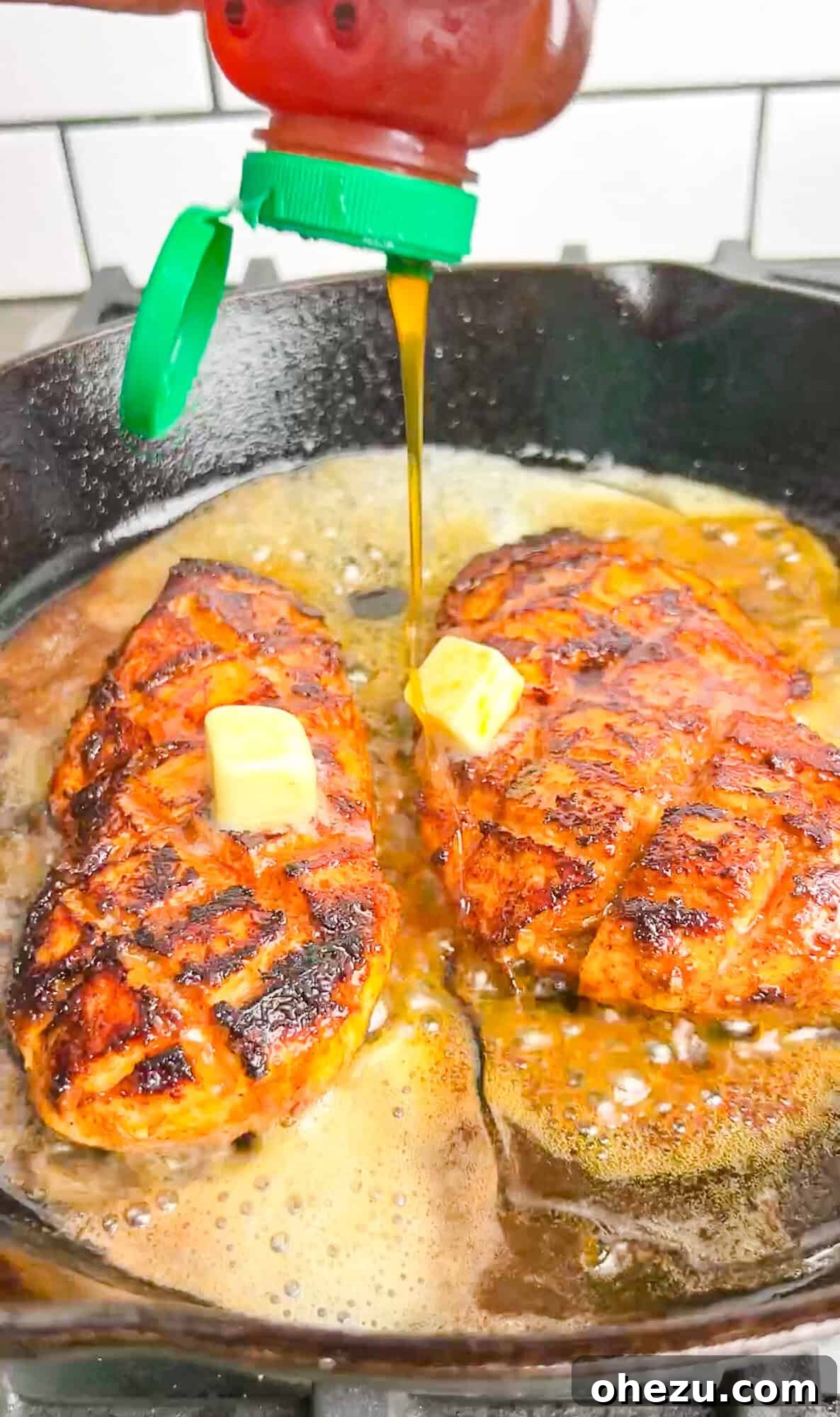 Sweet and Smoky Chipotle Chicken Skillet 9 pan-grilling honey chipotle chicken