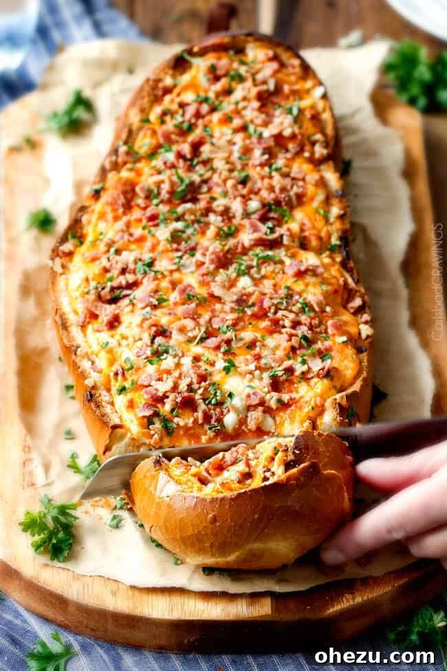 Your 2025 Playbook: 36 Game Day Recipes That Win Every Time 18 football food ideas buffalo chicken stuffed french bread