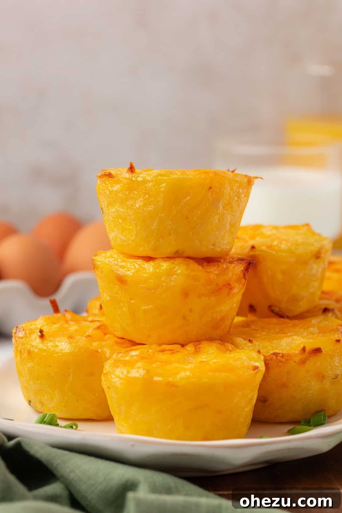 hash brown egg cups, a delicious on-the-go breakfast