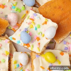 Easter crack saltine toffee