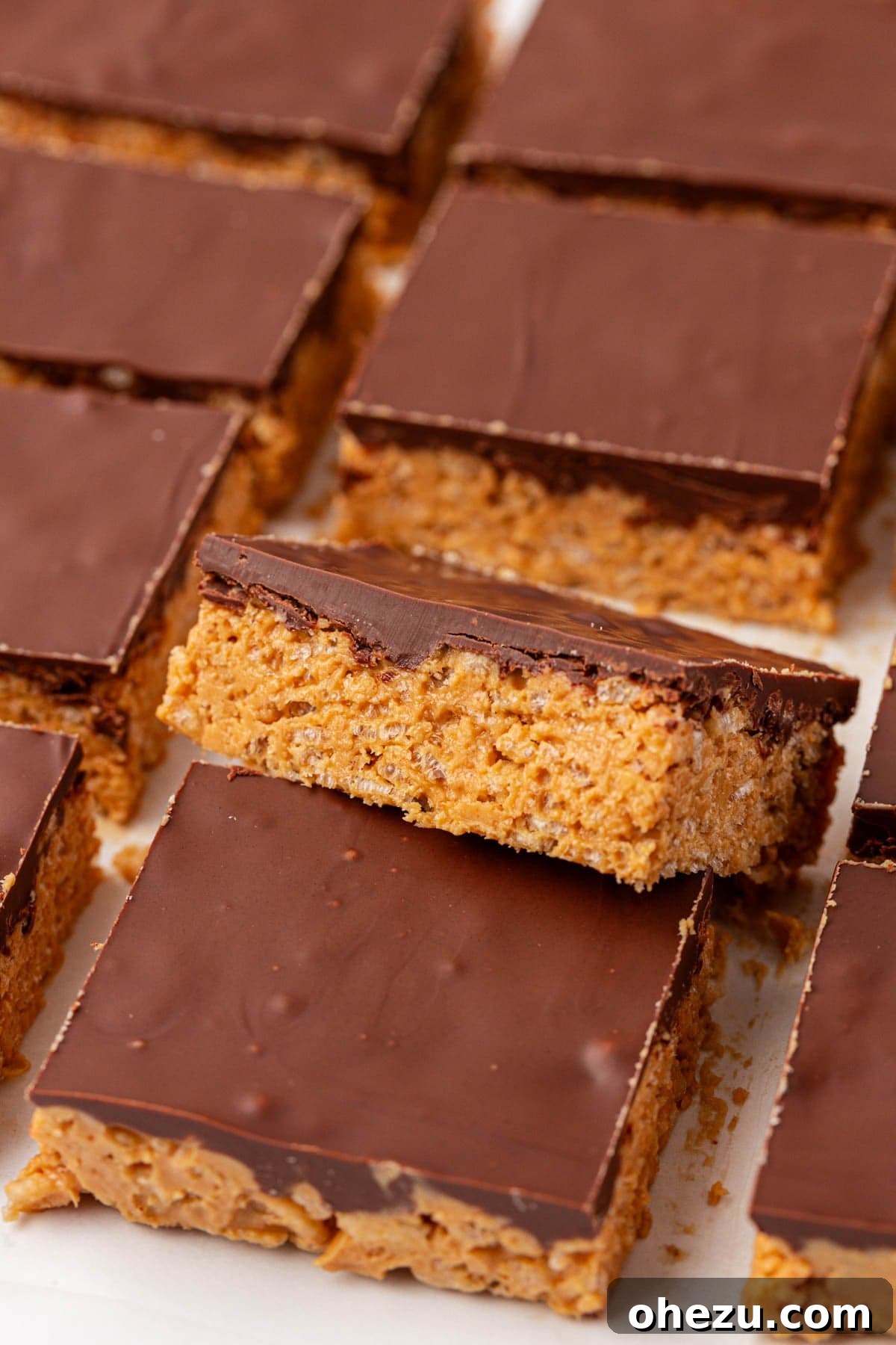 Chewy Peanut Butter Rice Krispie Bars Recipe 18 peanut butter rice krispie bars